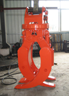1600mm Q345B hydraulic Rotating Log Grapple For Mini Excavator