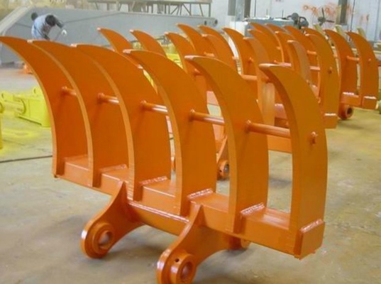 Professional Excavator Brush Rake , Excavator Land Rake For Road Construction