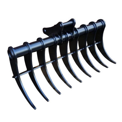 Wear Resistant Steel Excavator Brush Rake Size Customized Excavator Root Rake