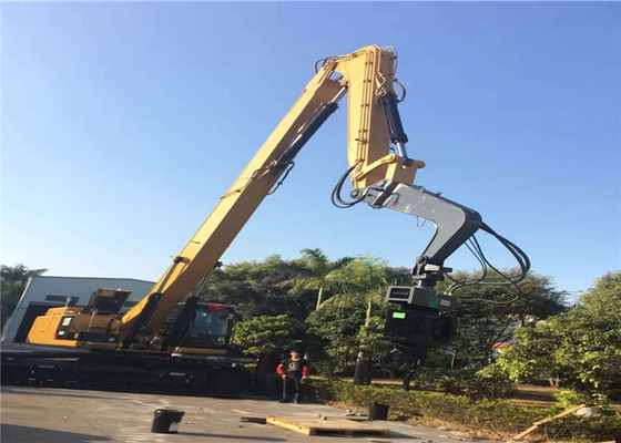 3000rpm Q345 Steel Plate Pile Driver Excavator Vibro Hammer With Long Boom